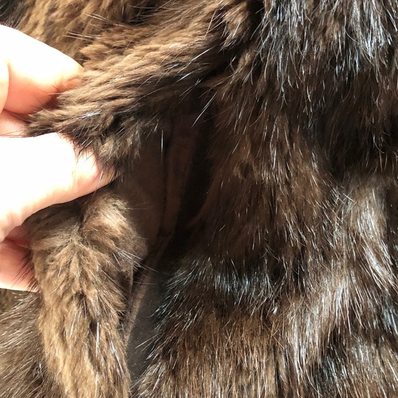 FINAL PRICE Glamorous Genuine Muskrat fur coat - Picture 7 of 13